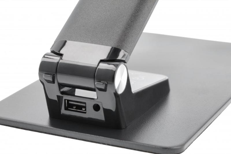 Decor Desktop lamp Loneos 12W 700lm AC220-240V 3-CCT 5 Step Dimming RA>80 USB black 1208962502