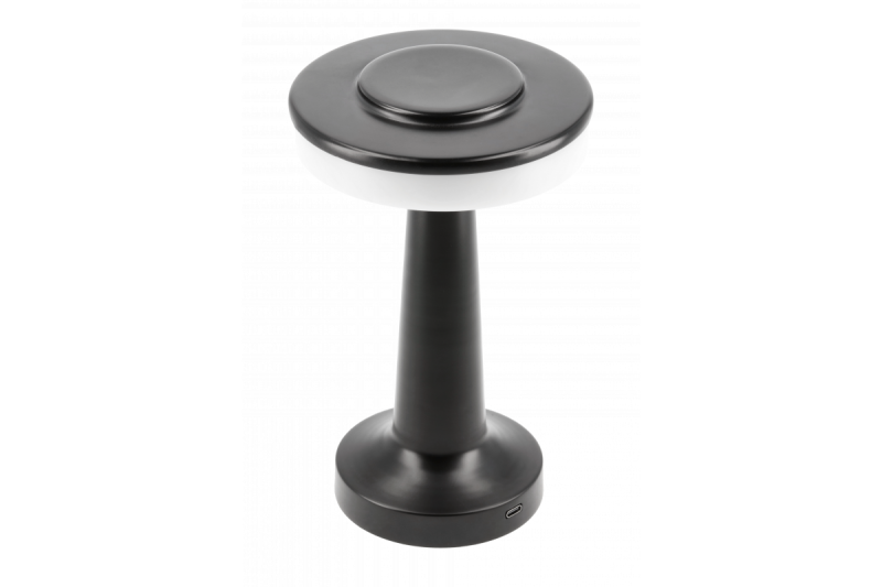 Decor Desk lamp Monum 3W 200lm DC 5V 1A 3000 K 3 deg. Dimmable battery 1800 mAh black 1208962504