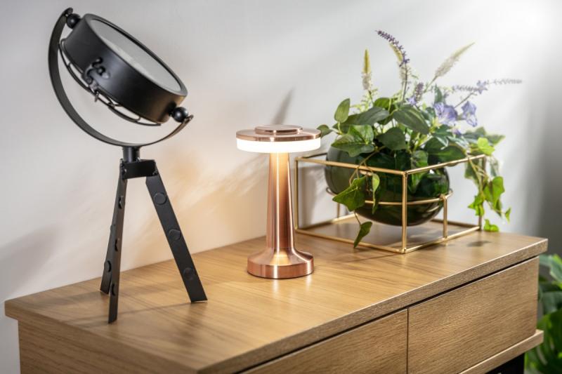 Decor Monum desk lamp 3W 200lm DC 5V 1A 3000 K 3 st. Dimming battery 1800 mAh copper 1208962506