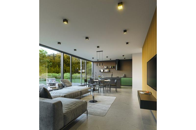 Decor LED fixture ARTEMIDA 20W 1920lm AC220-240V 50/60 Hz PF>0 9 Ra≥80 IP20 IK08 4000K 38° square black 1208962642