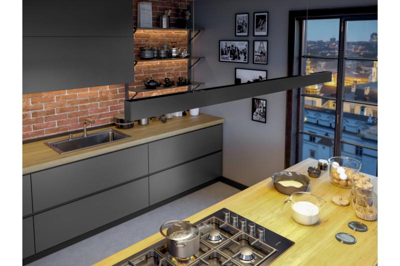 Decor LED suspended luminaire VILANA 42W (30W+12W) 4000K RA>80 220-240VAC 48/120° UGR<19 120cm black 1208963237