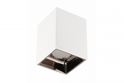 Decor Ceiling luminaire ARIES PC 77x100mm IP20 max 20W square white/black chrome 1208963816