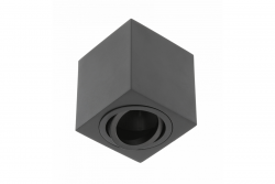 Decor Ceiling luminaire AVEIRO BIS aluminium 80x80x90mm IP20 max 20W square black 1208963836