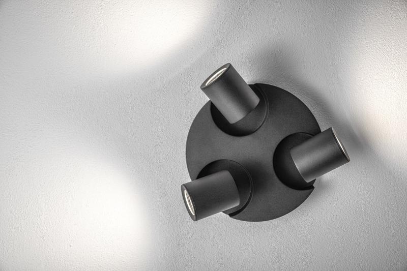 Decor Ceiling light fixture BLINK AC220-240V 50/60 Hz GU10 max. 20W*3 IP 20 triple black 1208963844