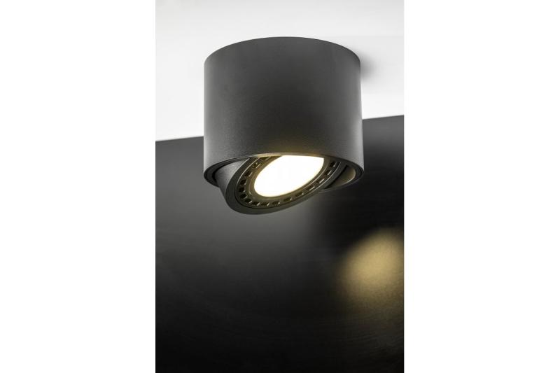 Decor ISUMI ceiling lamp with adjustable angle aluminium 130x100 IP20 ES111 GU10 round black 1208963894