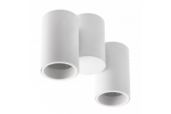 Decor Ceiling luminaire LUPO aluminum 17.5x5.6x11.5 IP20 2*GU10 max. 50W round white 1208963925