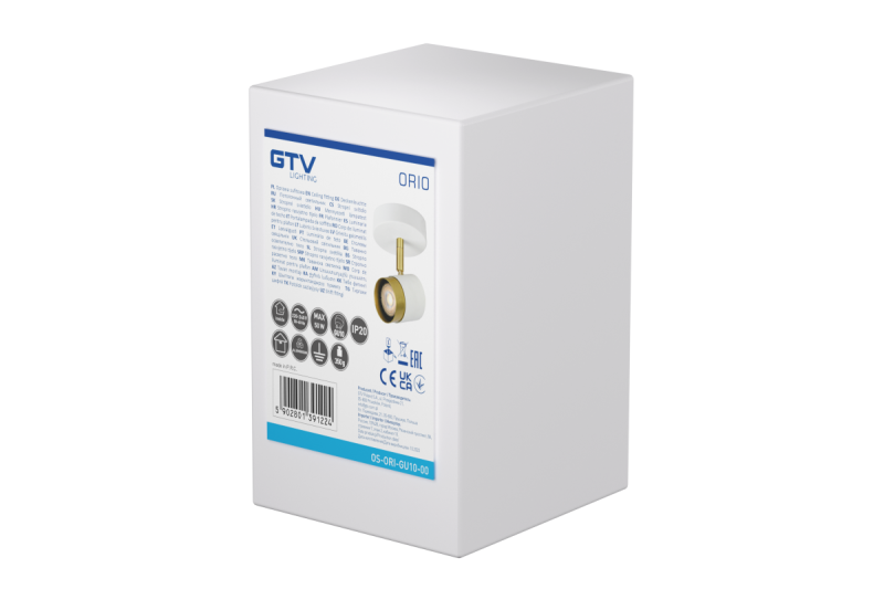 Decor Ceiling luminaire ORIO aluminum 11.6x5.6x11.5 IP20 1*Gu10 max. 50W round white 1208963968