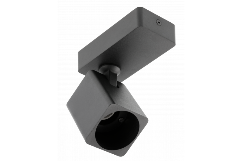 Decor Wall fixture RENO aluminium IP20 max. 20W single square black 1208963978