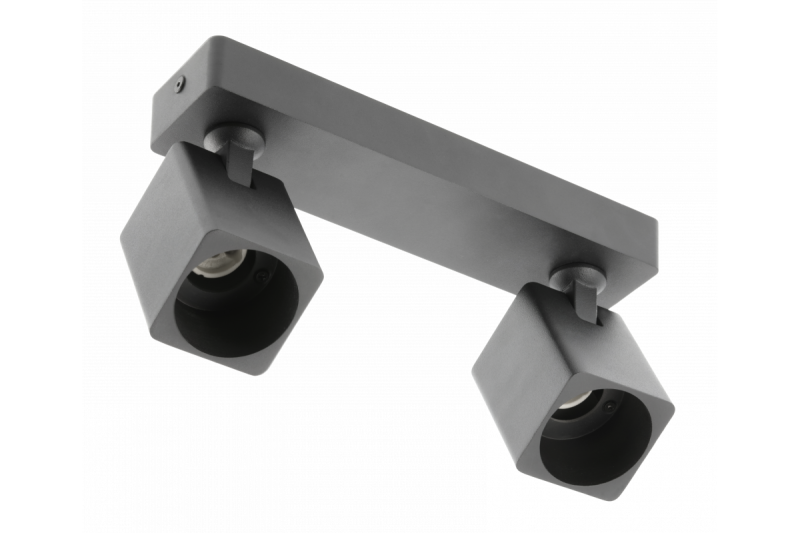 Decor Ceiling fixture  RENO aluminium IP20 max. 20W*2 double square black 1208963980