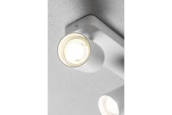 Decor Ceiling luminaire SANTO BIS aluminium IP20 max. 20W*2 double round white 1208964000