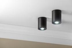 Decor Lamp surface mounted SENSA aluminium 85x115 IP20 max 50W round black housing 1208964004