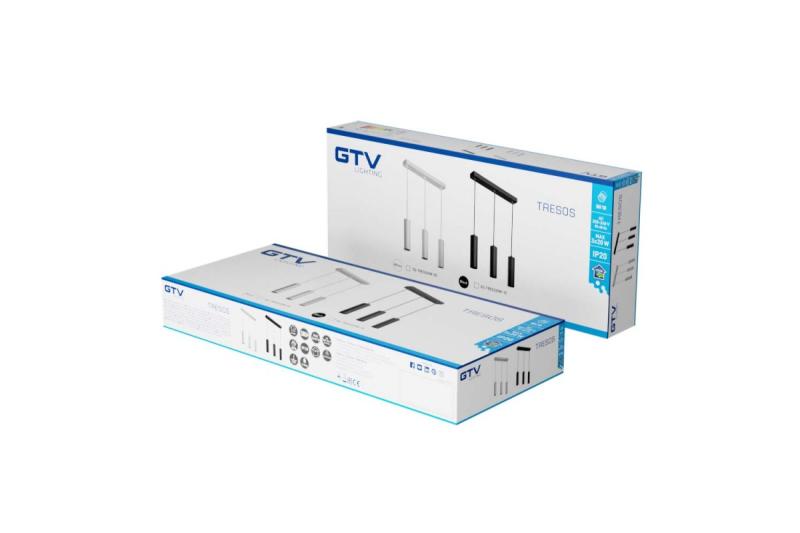 Decor TRESOS suspended lamp 3xGU10 aluminium IP20 max. 3x20W  1208964028