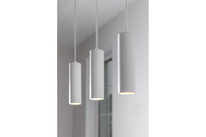 Decor TRESOS suspended lamp 3xGU10 aluminium IP20 max. 3x20W white 1208964029