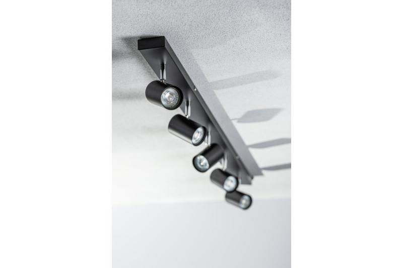 Decor Ceiling luminaire VENETO IP20 max. 20W 5 x GU10 round black 1208964044