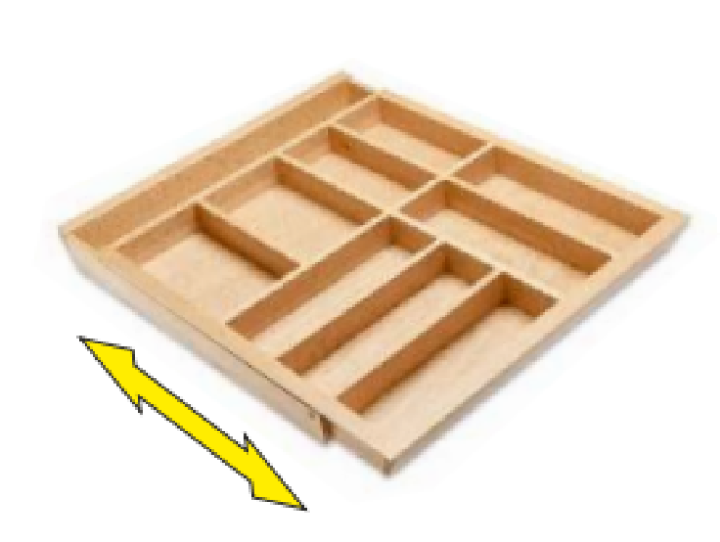 Decor Cutle Cutlery Trays Kitchen Adjustable Cutlery Organizer 1208966292