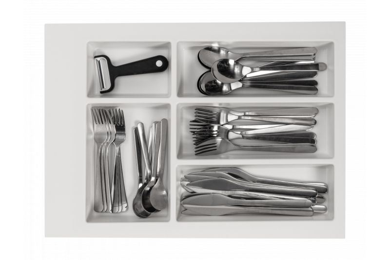 Decor Cutle Cutlery Trays Insert for Kitchen Drawer 400 White 1208966373