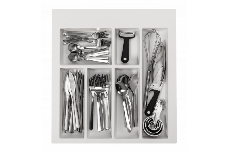 Decor Cutlery Trays Insert for Kitchen Drawer 500 White 1208966375