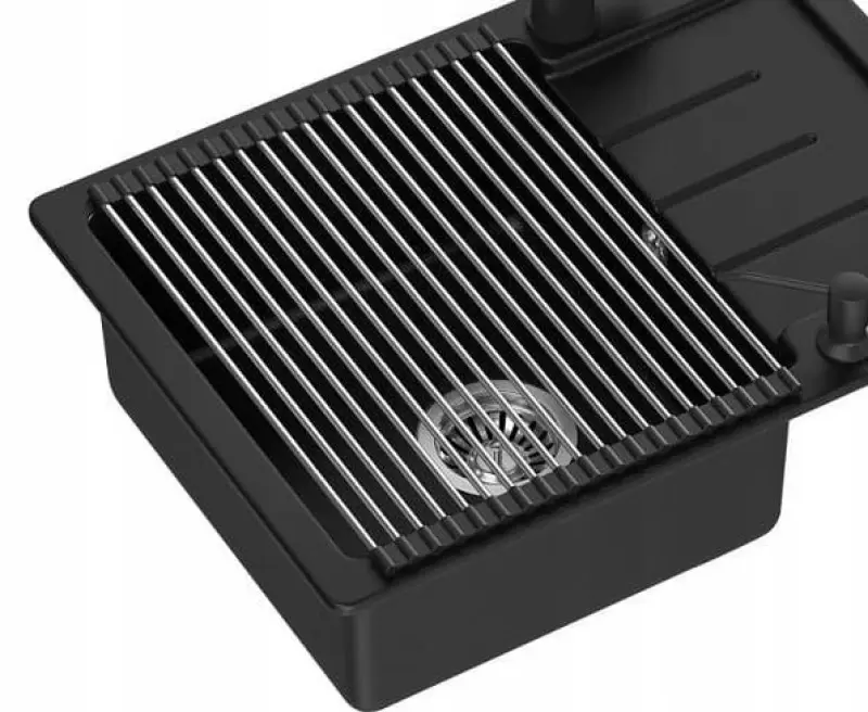 Quadri Roll Mat Black 39 x 26 cm for the sink 1208967513