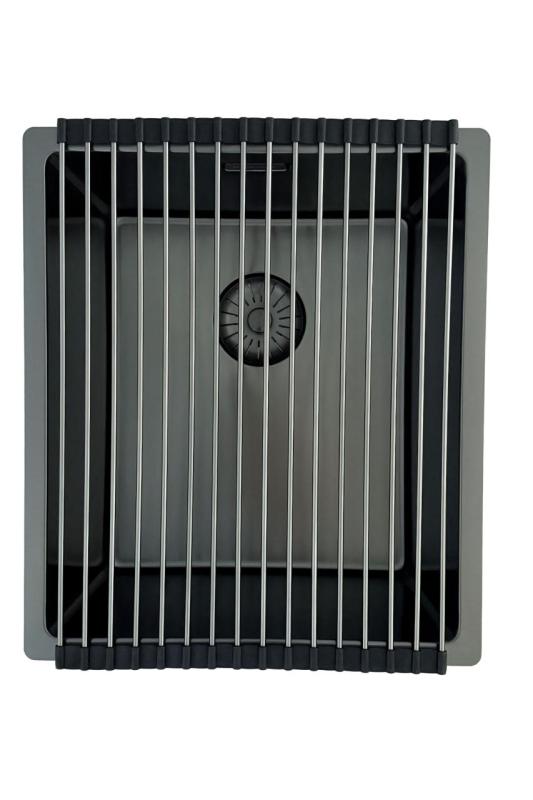 Pure.Sink Prestige sink PVD gun metal 34x40cm 10mm radius undermount,flush mount,topmount PPG3440-61