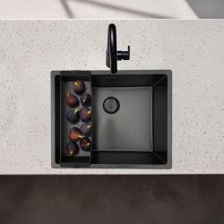 Pure.Sink Prestige insert bowl for sink Gun Metal PPGCL40-61