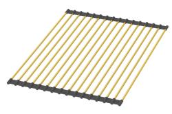 Pure.Sink Prestige roll mat sink Gold PPGRM40-60