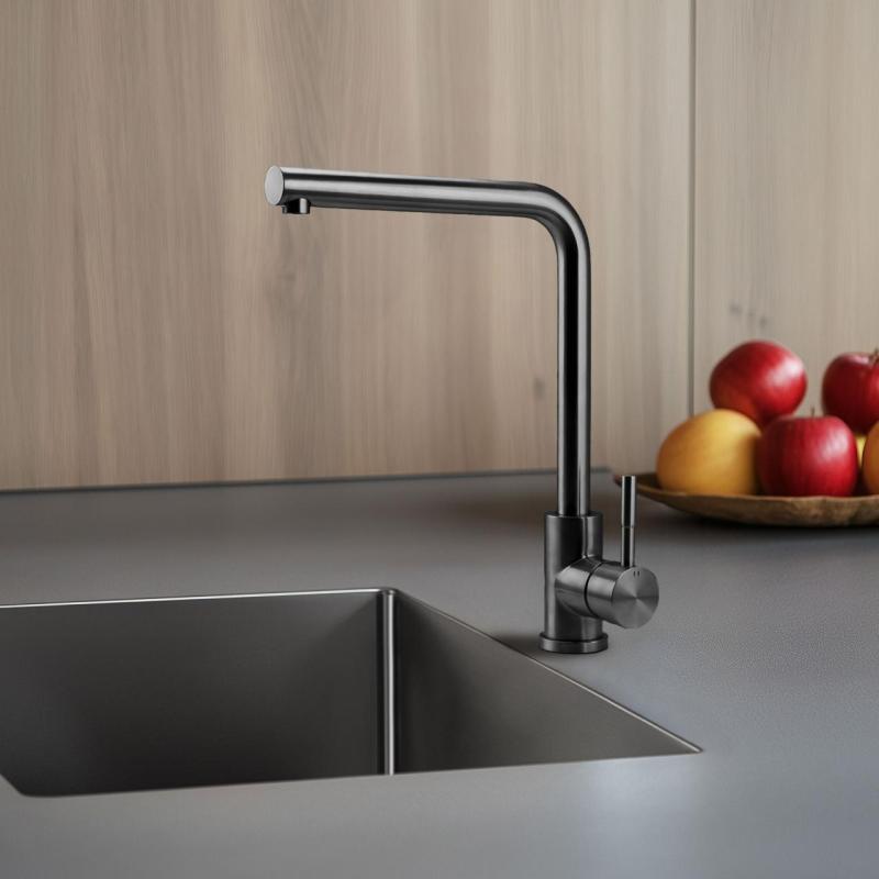 Pure.Sink Elite Steel Spark kitchen faucet PVD Gun metal PS8040-61