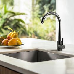 Pure.Sink Elite Steel Stream kitchen faucet PVD Gun metal PS8044-61