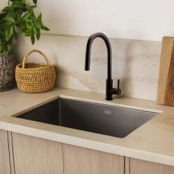 Pure.Sink Elite Steel Stream-S kitchen faucet Matte Black with pull-out spout PS8045-10