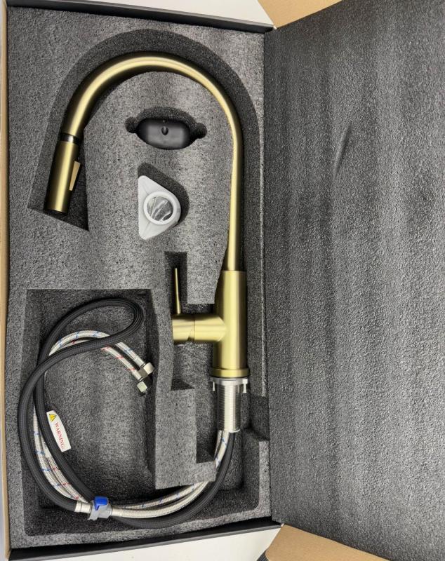 Pure.Sink Elite Steel Stream-S kitchen faucet PVD Gun Metal with pull-out spout PS8045-61