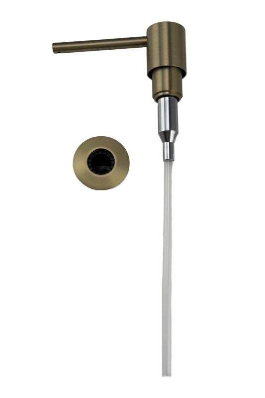 Pure.Sink Elite Steel Shine Built-in Soap Dispenser Matte Black, Refillable from Above PS9010-10