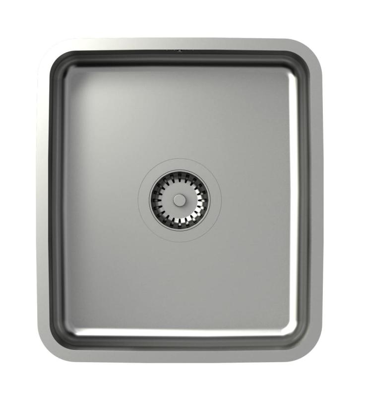 Aquadesign Oxford Stainless Steel Sink 35x40cm Undermount with Stainless Steel Plug - 1208967761