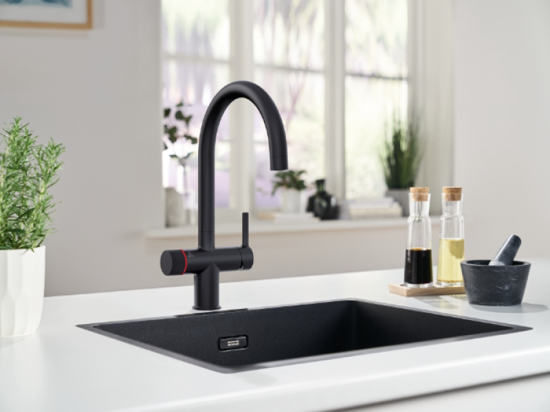 Franke Maris water hub 4L boiler 3-1 with Twist mechanical boiling water tap matte black with water hub mixer set 1208967861