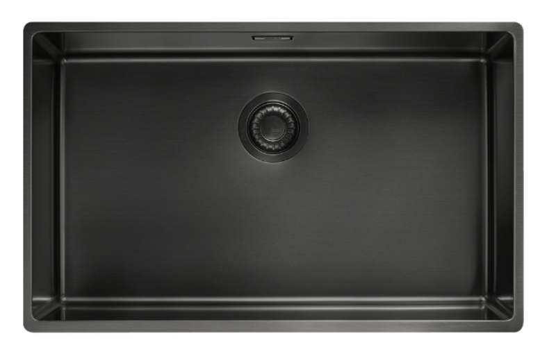 Franke Mythos Masterpiece BXM 210.68 Large Gun Metal Sink PVD Anthracite 685x410mm Flush Mount and Undermount - 127.0676.885