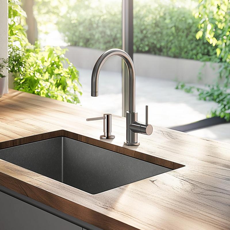 Franke Active kitchen built-in soap dispenser granite Stone Grey Gray 112.0633.078