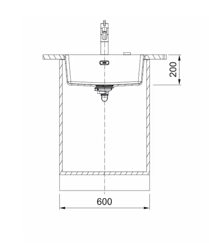 Franke Maris MRG 110-52 Fragranite Slate Grey Sink - Undermount, Dark Grey 125.0714.603