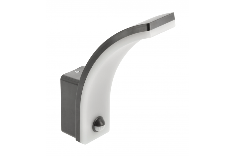 NICEA LED luminaire with motion sensor, 20W, 1900lm, 4000K, AC220-240V, IP65, DIM, graphite