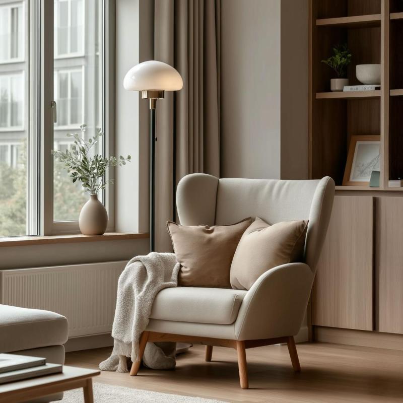 Floor lamp LAMIA , 9362, max.250V, 50/60Hz, 1*E27, max.40W, IP20, dia.30, 6 cm, black/gold