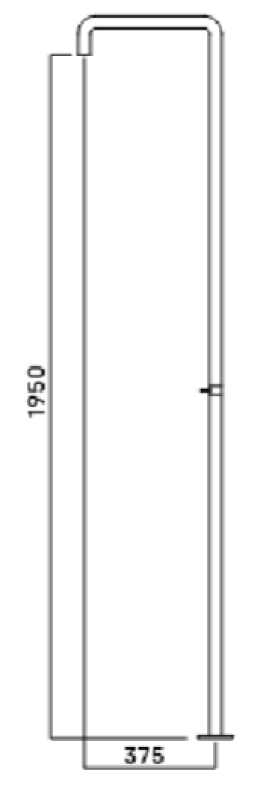 Waterevolution Flow shower column with mixer tap copper T146CPE