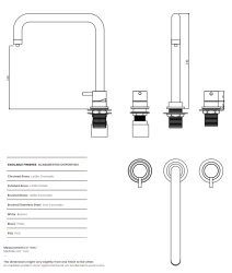 Waterevolution Flow 3-hole angled kitchen mixer tap with swivel spout and filtered water connection gun metal T152HGME