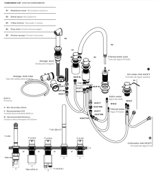 Waterevolution Flow 5-hole kitchen mixer tap with pull-out sprayer and filtered water connection chrome T154U01