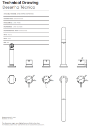 Waterevolution Flow 5-hole angled kitchen mixer tap with pull-out spray and filtered water connection stainless steel T154HIE
