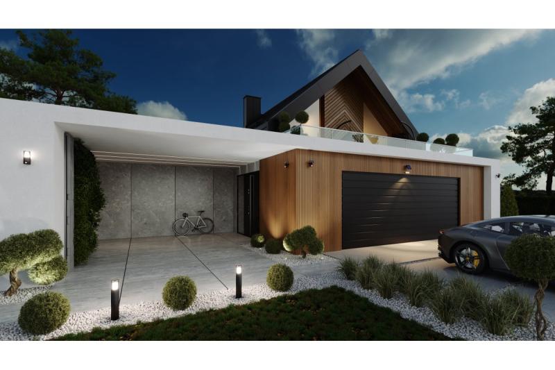 Solar luminaire with motion and dusk sensor DAVOS, LED, 1000lm, 4000K, 2000mAh, IP54, black