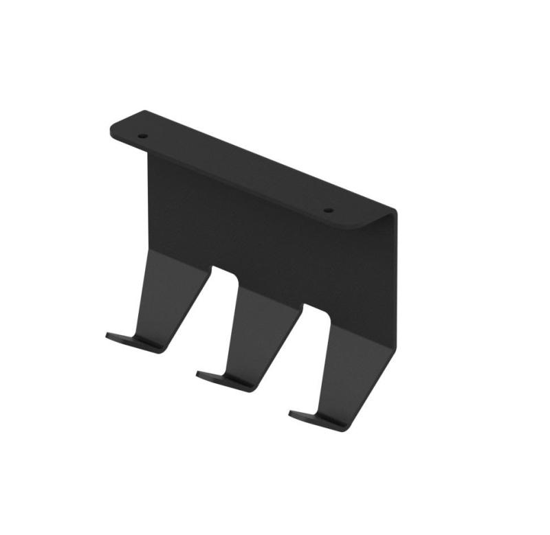 Epka Luxion Set Kitchen Rails 80 cm with Accessories Metal with Concealed Mounting Black 1208969994