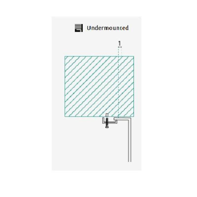 Banka U18380 Stainless Steel Round Sink 45 cm Undermount 1208970056