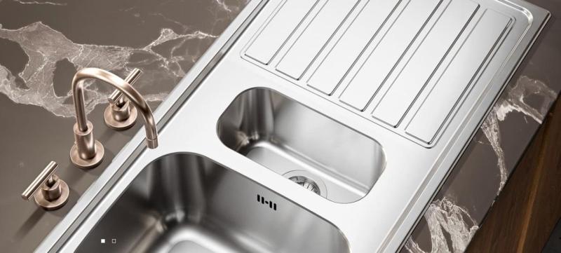 Banka Regent Stainless Steel Sink Top Mount 80x45 cm with Draining Area 1208970061