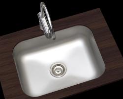 Detroit Stainless Steel Sink 543 x 408 mm Undermount 1208970078