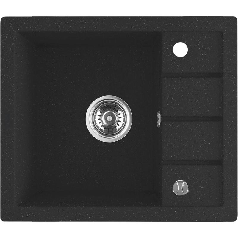 Aquadesign Somerset Granite Countertop Sink Anthracite with Small Draining Area 570 x 495 mm 1208970084