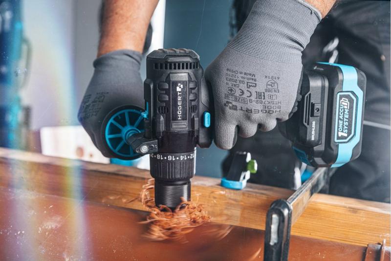 Högert Brushless Cordless Screwdriver 18V for Wood, Metal