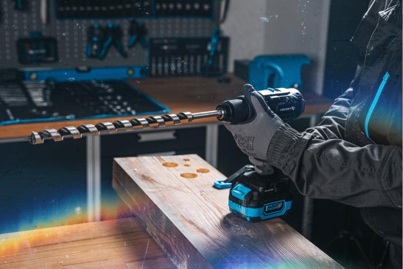 Högert Cordless Brushless Hammer Drill 18V for Brick, Stone, Wood, Metal, and Plastic