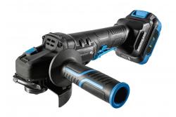 HÖGERT Kabelloze haakse slijper met paddle-schakelaar, 125MM, 18V - Set (accu, lader, accessoires)